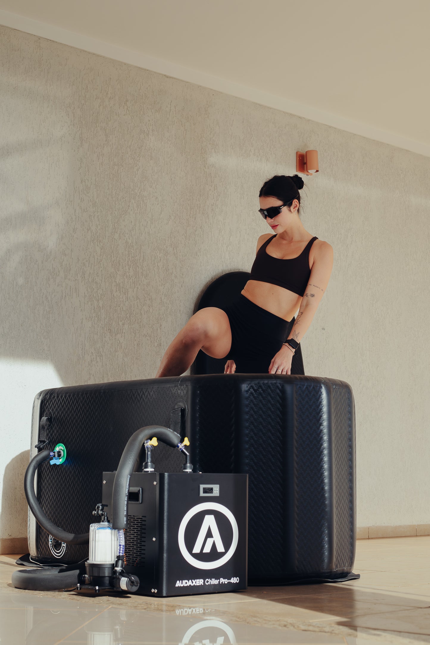 Banheira de gelo com chiller